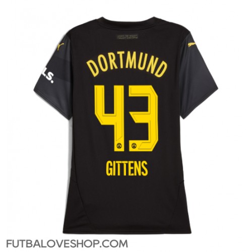 Dres Borussia Dortmund Jamie Bynoe-Gittens #43 Preč pre Ženy 2024-25 Krátky Rukáv